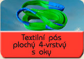 textilni pas plochy ctyrvrstvy s oky