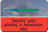 textilni pas plochy s kovovymi oky