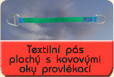 textilni pas s kovovymi oky provlekaci